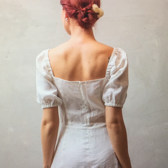 Lining dress for women white dress - Picture 3 of 3